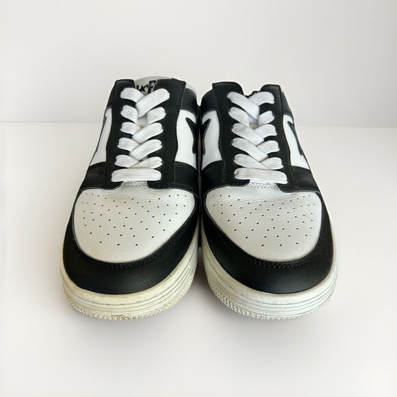 BAPE Sta Black White Low Top Sneakers Men’s Size 9 Streetwear Shoes main image 7